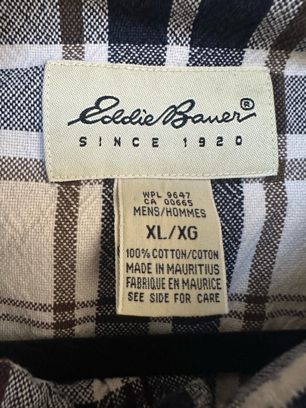 Eddie Bauer Plaid Flannel Shirt Men’s XL Classic Fit 100% Cotton Button Down - Picture 11 of 11